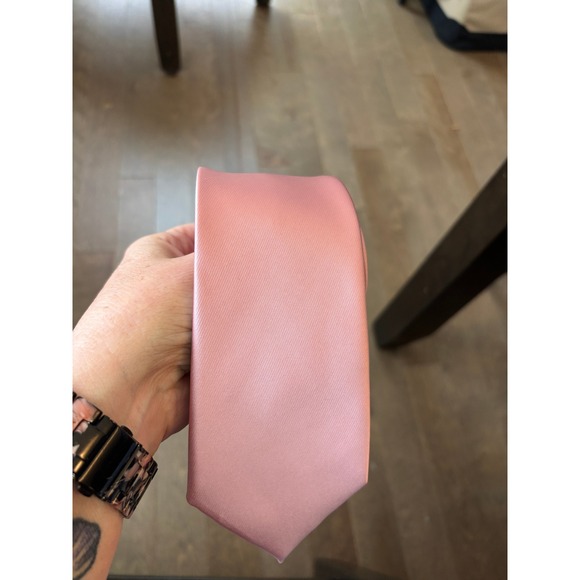 NWT DAZI Mens Dusty Rose Pink Necktie Business Wedding Party Formal Event - Picture 1 of 3